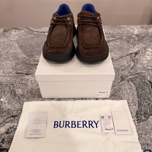 Burberry Men's Dark Brown Suede Boot